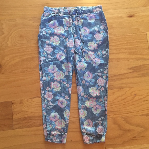 Pants - Floral Jogger Pants
